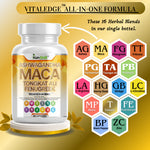 Load image into Gallery viewer, Maca root and tongkat ali capsules for testosterone support and endurance - Kun Shafi men's vitality
