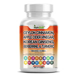 Load image into Gallery viewer, Kun Shafi CinnaBurn capsules with Ceylon cinnamon, apple cider vinegar, Korean ginseng, berberine and turmeric - blood sugar support, 60 count
