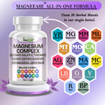 Load image into Gallery viewer, Magnesium Complex – Glycinate, Malate, L-Threonate + Ashwagandha & Lemon Balm | Kun Shafi® 90 Capsules