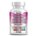 Load image into Gallery viewer, Kun Shafi Milk Thistle Liver Detox capsules with zinc, chanca piedra, burdock, beet root and artichoke - 90 count bottle
