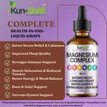 Load image into Gallery viewer, Magnesium drops ingredients label: glycinate, malate, L-threonate, taurate, ashwagandha, lemon balm - Kun Shafi