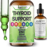 Load image into Gallery viewer, Kun Shafi Thyroid Support Liquid Drops with iodine, selenium, zinc and ashwagandha - metabolism and hormone balance 60ml