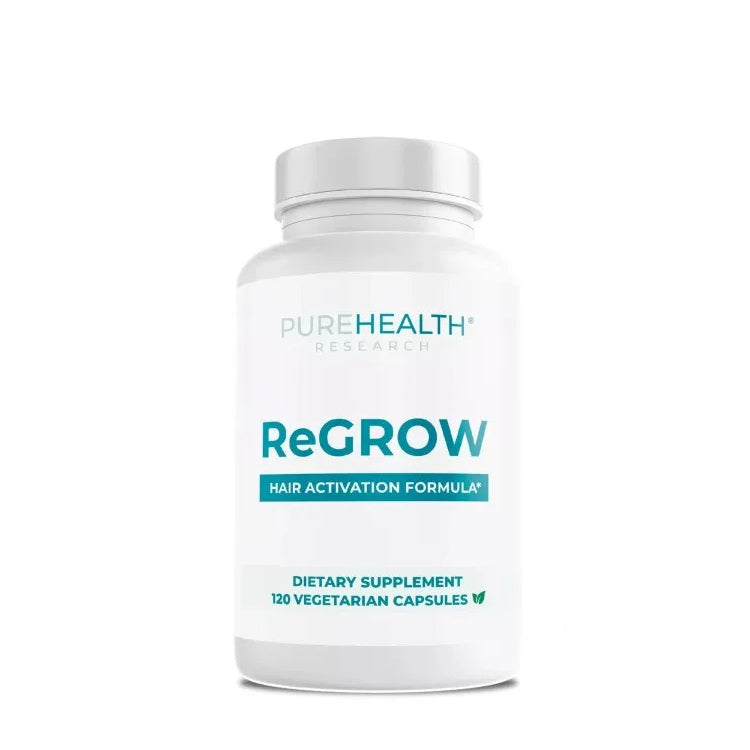 ReGrow Hair Growth Vitamins with Biotin by PureHealth Research - 120 Capsules