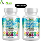 Load image into Gallery viewer, GABA, 5-HTP, L-Tryptophan, L-Theanine &amp; Ashwagandha Supplement – Stress Relief, Mood Support &amp; Relaxation – Pack of 2 (120 Caps)
