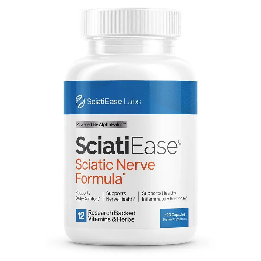 SciatiEase Sciatic Nerve Health Support Supplement - 120 Capsules