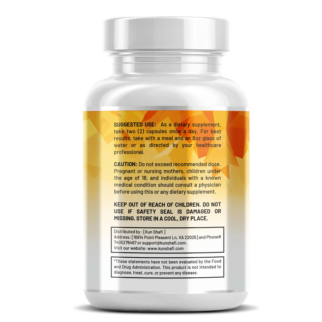 Ashwagandha with Maca, Ginseng, Safed Musli, Shilajit,Tongkat Ali,Fenugreek – Natural Energy, Strength & Stamina Booster for Men – 60 Capsules-Kun Shafi