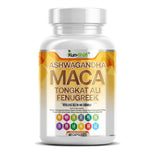Load image into Gallery viewer, Kun Shafi Ashwagandha Maca Tongkat Ali Fenugreek capsules - natural energy, strength and vitality booster, 60 count
