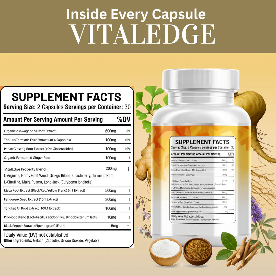 Fenugreek and ashwagandha capsules for muscle support and focus - Kun Shafi fitness supplement