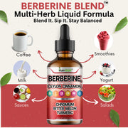 Berberine liquid supplement for glucose support and metabolism booster - Kun Shafi natural drops