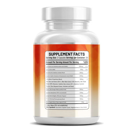 Turmeric and ginger digestive support metabolism capsules - Kun Shafi organic blood sugar formula