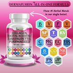 Load image into Gallery viewer, Biotin and collagen capsules for thick hair and glowing skin vitamins - Kun Shafi natural hair care