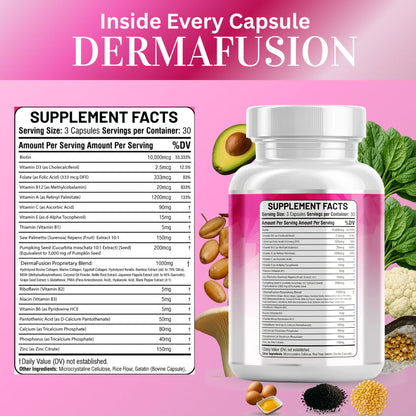 Saw palmetto and pumpkin seed extract capsules for hair loss support - Kun Shafi women's beauty