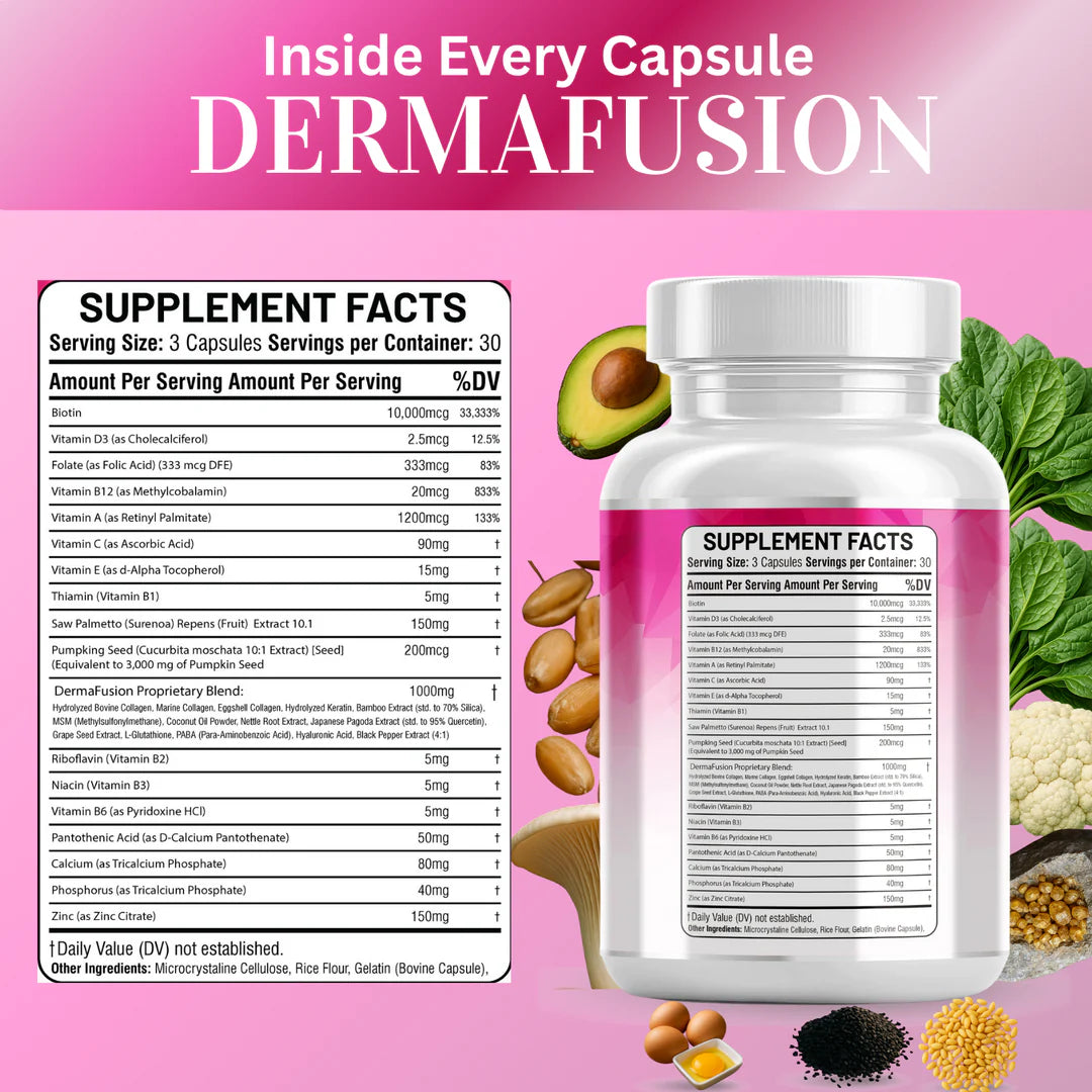 Saw palmetto and pumpkin seed extract capsules for hair loss support - Kun Shafi women's beauty