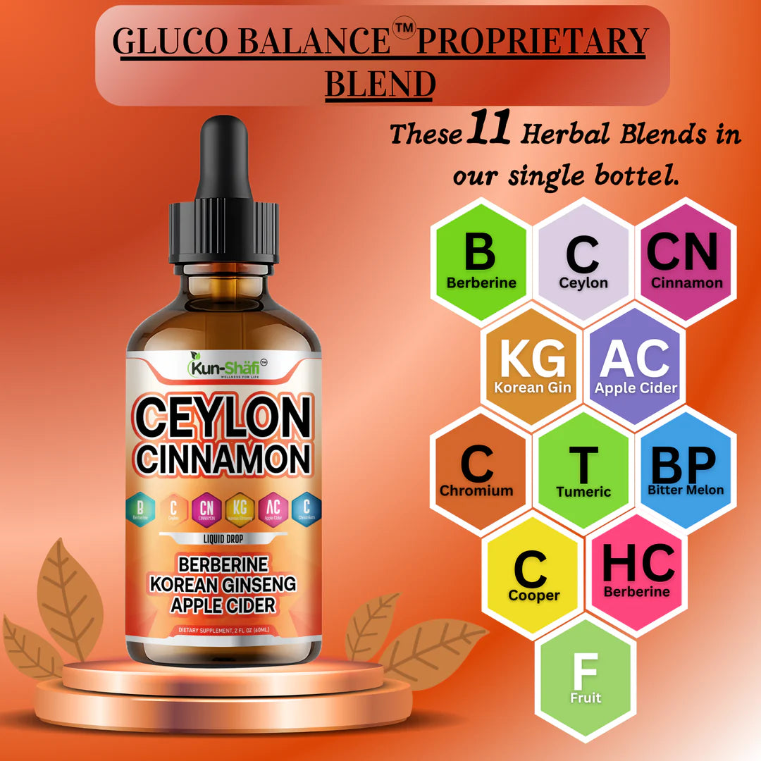 Korean ginseng and apple cider vinegar liquid drops for energy support - Kun Shafi natural metabolism booster