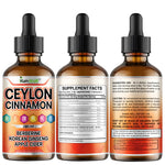 Load image into Gallery viewer, Kun Shafi Ceylon Cinnamon Liquid Drops with dropper and supplement facts - 60ml herbal blend