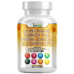 Load image into Gallery viewer, Lion&#39;s Mane Mushroom Complex - Brain &amp; Memory Support Supplement | Nootropic with Reishi, Cordyceps &amp; Chaga - 60 Caps
