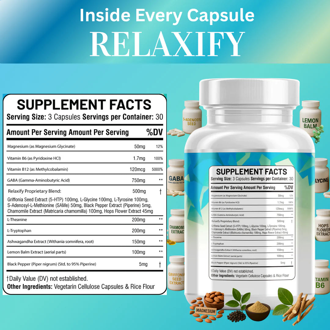 Ashwagandha and lemon balm capsules for stress relief and nootropic support - Kun Shafi 90 capsules