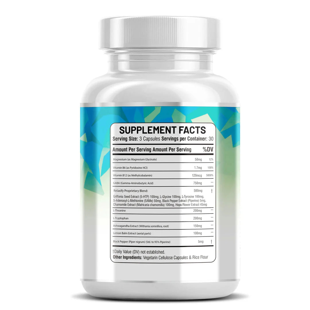 L-theanine and L-tryptophan calming supplement for relaxation - Kun Shafi natural mood support