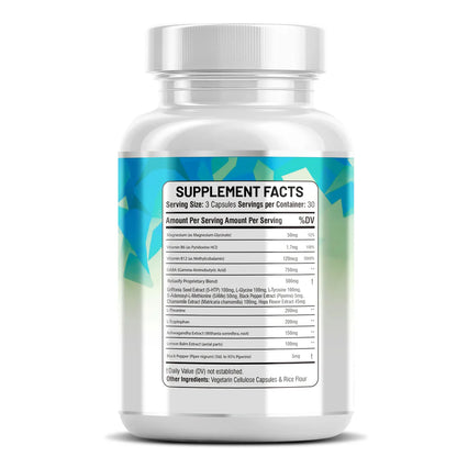 L-theanine and L-tryptophan calming supplement for relaxation - Kun Shafi natural mood support