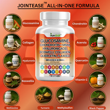 Joint support supplement for knee pain relief and mobility - Kun Shafi JointEase all-in-one formula