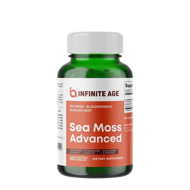 INFINITE AGE 1250mg Sea Moss Advanced Superfood, High-Potency, Vegan - 60 Count