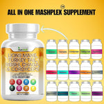 Load image into Gallery viewer, Lion&#39;s Mane Mushroom Complex - Brain &amp; Memory Support Supplement | Nootropic with Reishi, Cordyceps &amp; Chaga - 60 Caps
