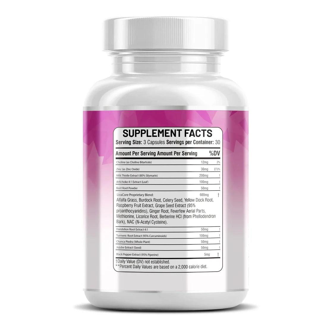 Daily liver care capsules with zinc, jujube and turmeric - Kun Shafi liver support formula 90 count