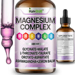 Load image into Gallery viewer, Kun Shafi Magnesium Complex Liquid Drops with glycinate, malate, L-threonate and taurate - stress, sleep and muscle support 60ml