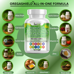 Load image into Gallery viewer, Oregano Oil with Garlic, Olive Leaf, Elderberry &amp; Black Seed – Immune Support &amp; Anti-Inflammatory – 60 Capsules-Kun Shafi
