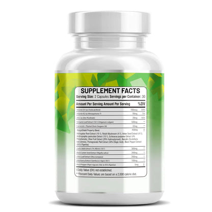 Natural antibiotic herbal blend with oregano, garlic and elderberry capsules - Kun Shafi 60 count immune defense