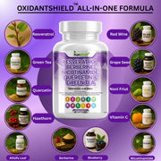 Resveratrol supplement for cellular health and longevity support - Kun Shafi OxidantShield formula