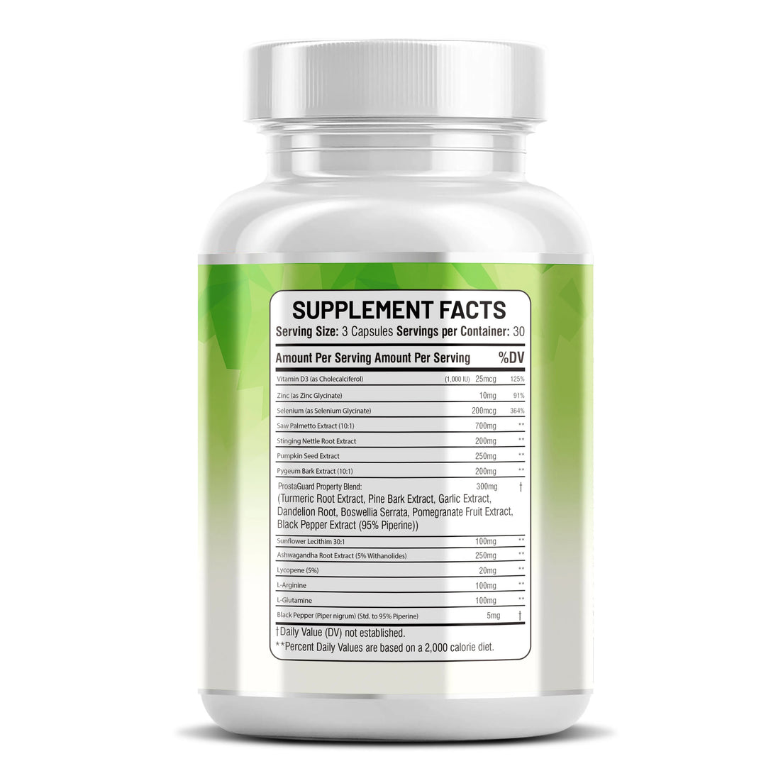 Saw Palmetto Prostate Support – Pumpkin Seed Oil, Pygeum, Turmeric & Sunflower Lecithin – 90 Capsules-Kun Shafi