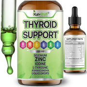 Kun Shafi Thyroid Support Liquid Drops with iodine, selenium, zinc and ashwagandha - metabolism and hormone balance 60ml