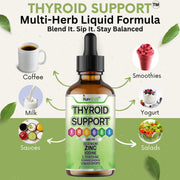 Thyroid liquid drops for metabolism booster and hormone balance - Kun Shafi natural thyroid support 60ml