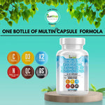 Load image into Gallery viewer, K2 + D3 Quercetin &amp; Vitamin C with BP &amp; Sarracenia – Immune Support, Bone Health &amp; Antioxidant Supplement | Pack of 2  Kun-shafi
