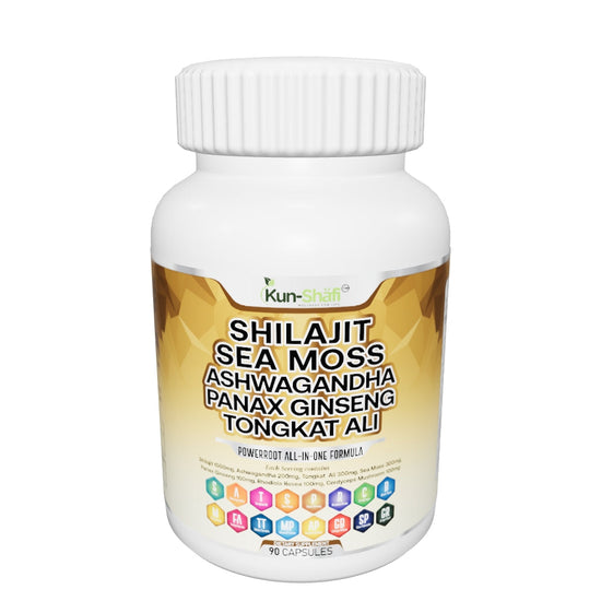 Shilajit Sea Moss Ashwagandha 3D bottle